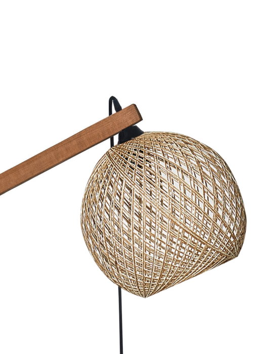 Opviq Beehive JK Lámpara de Mesa de Madera de Pino y Yute Opviq Beehive JK Lámpara de Mesa de Madera de Pino y Yute